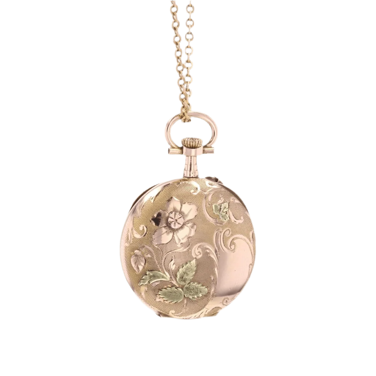 Pendentif en or rose et or vert - Image 4