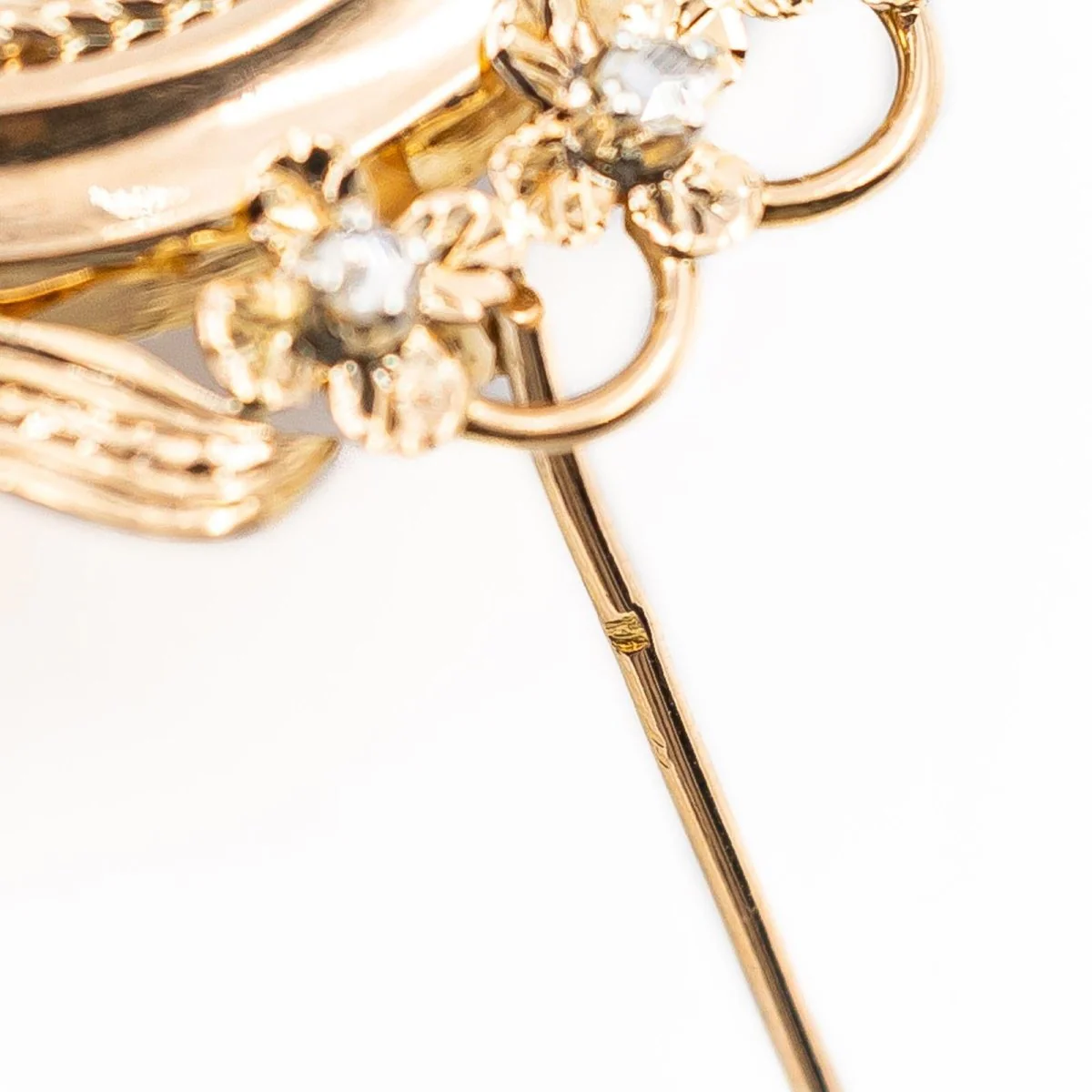 Pendentif en or jaune, perle et diamants - Image 5