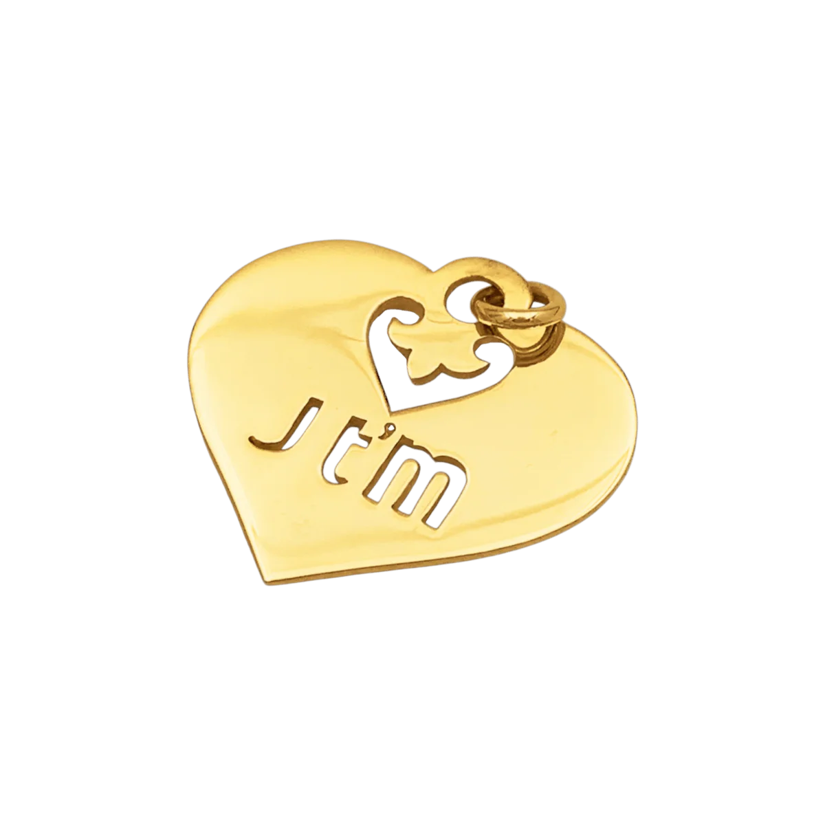 Pendentif O.J.PERRIN "Coeur Légendes" en or jaune - Image 3