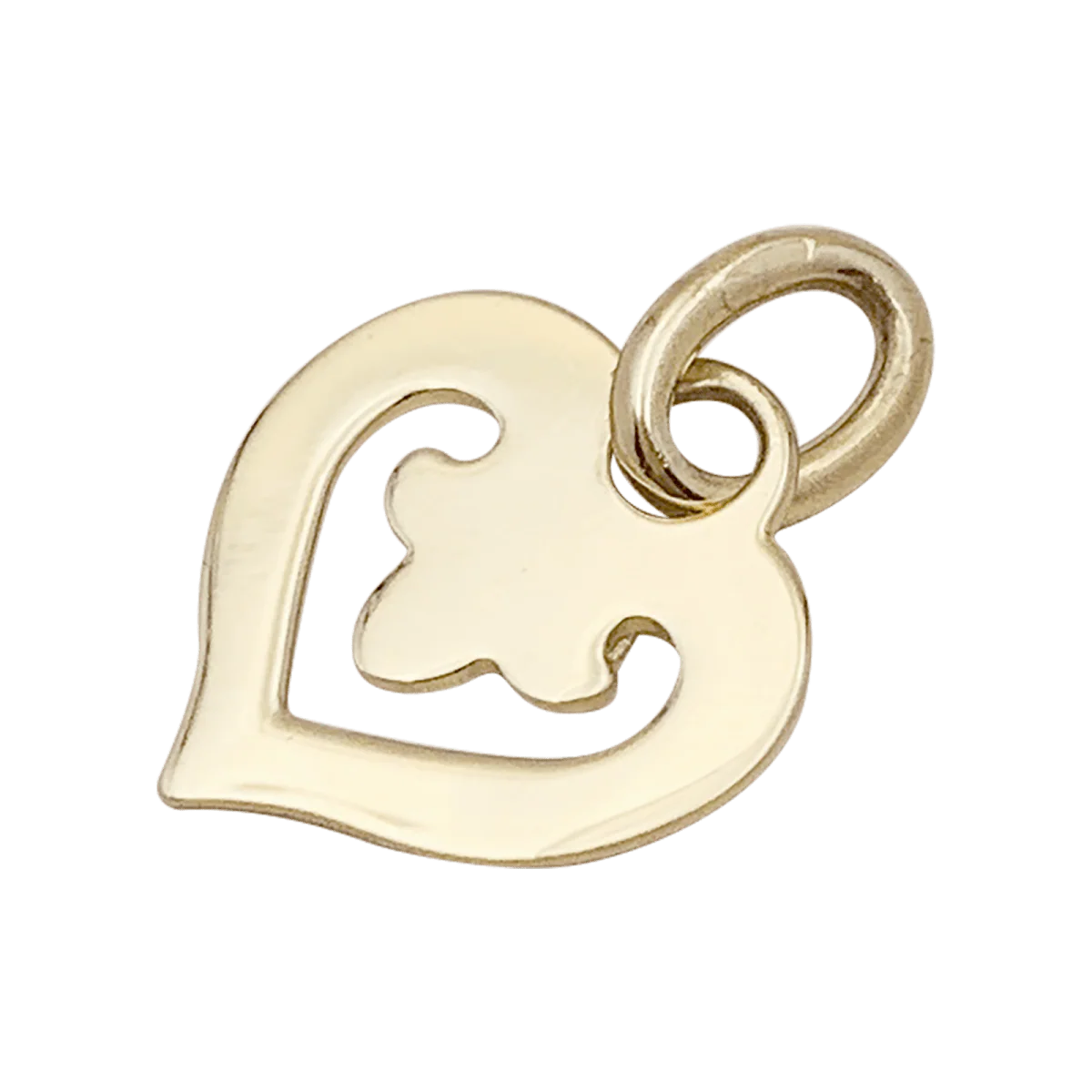 Pendentif O.J.Perrin, "Coeur Légendes", or jaune.