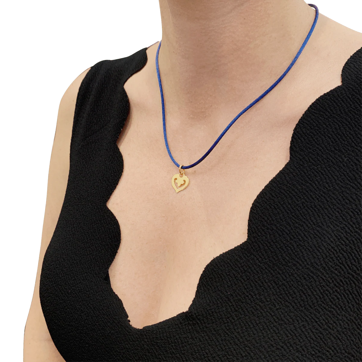Pendentif O.J.Perrin, "Coeur Légendes", or jaune. - Image 5