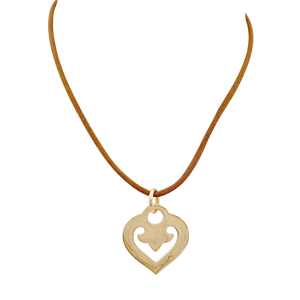 Pendentif OJ.PERRIN "Coeur Légendes" en or jaune