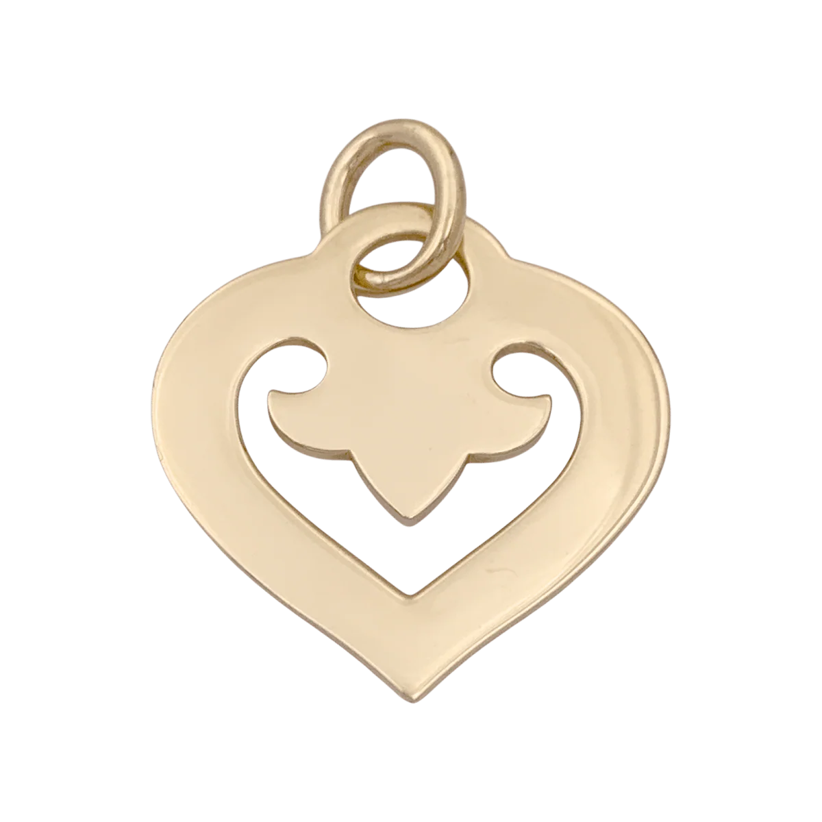 Pendentif OJ.PERRIN "Coeur Légendes" en or jaune - Image 3