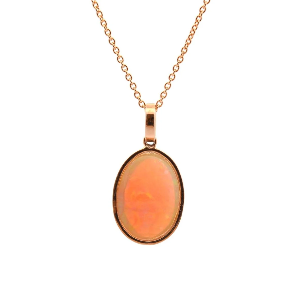Pendentif en or jaune, opale et diamants - Image 2