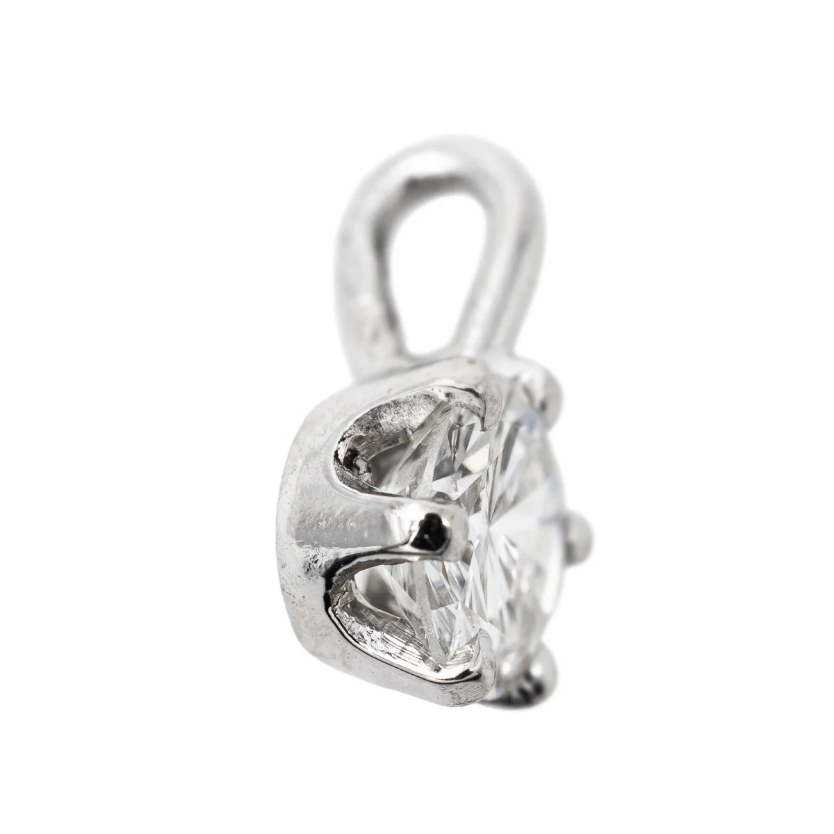 Pendentif Or blanc Diamant - Image 5