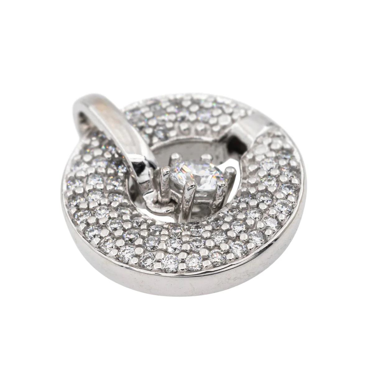 Pendentif en Or blanc et Diamant - Image 3