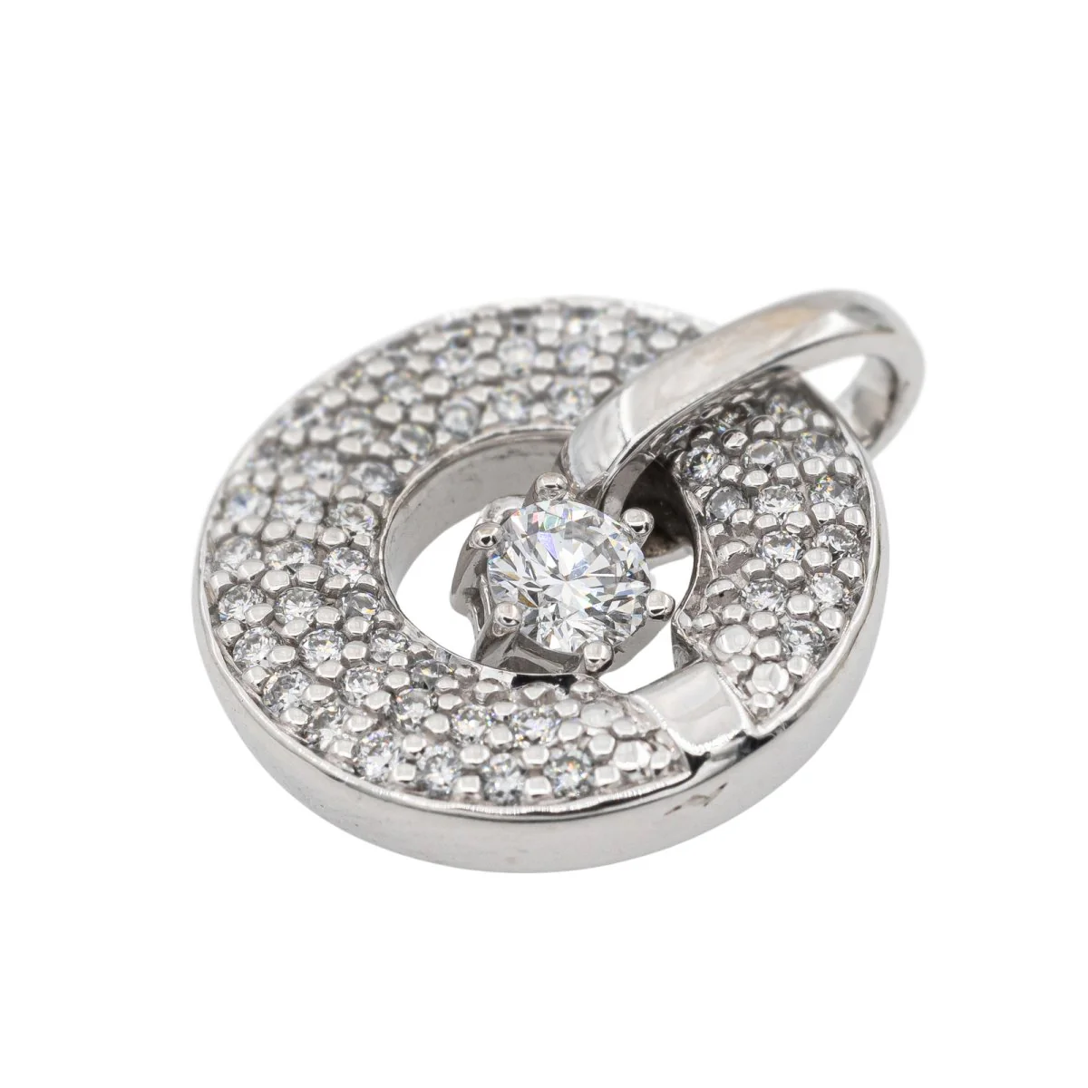 Pendentif en Or blanc et Diamant - Image 4