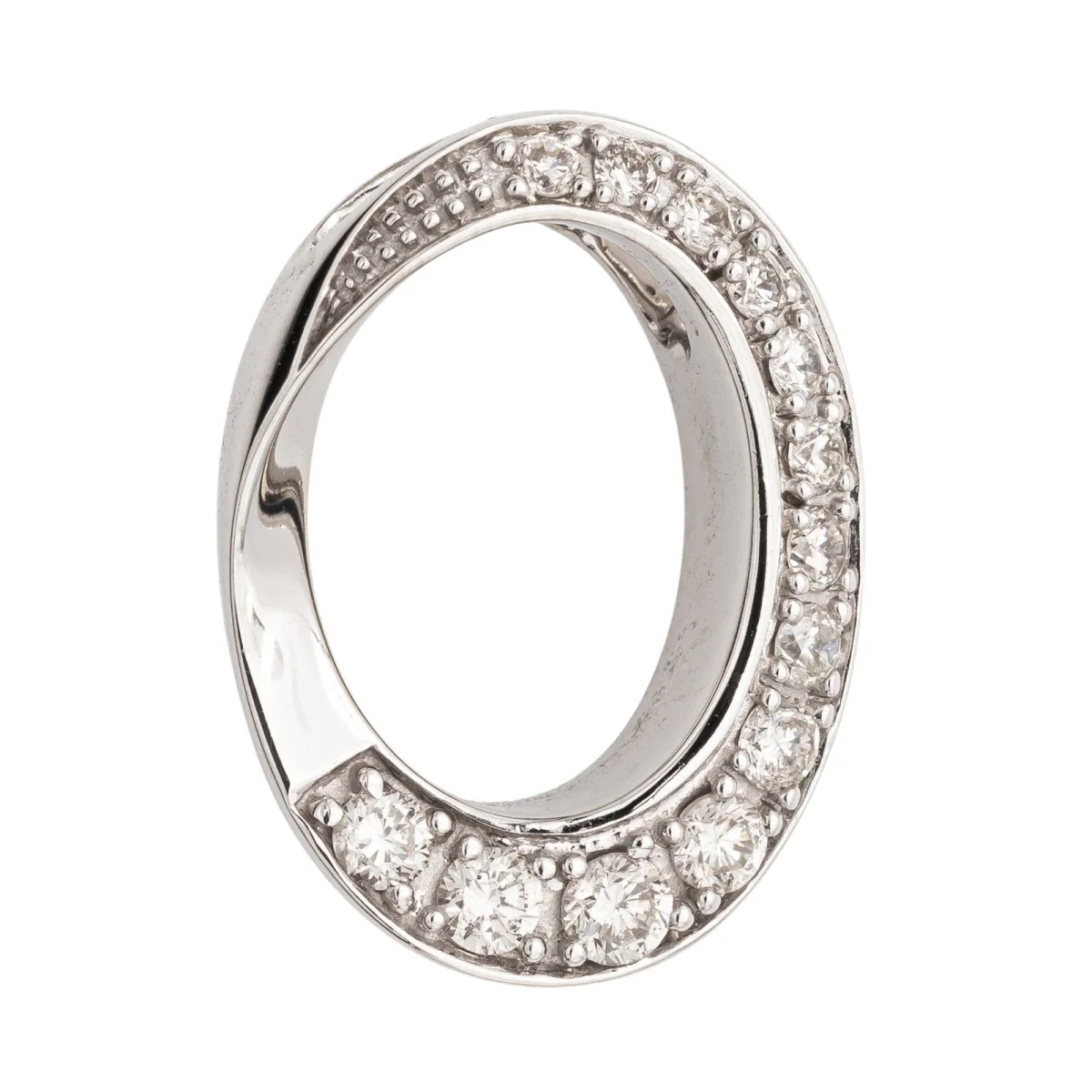 Pendentif Or blanc Diamant