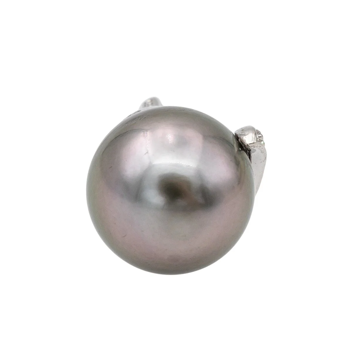 Pendentif Or blanc Perle de tahiti - Image 5