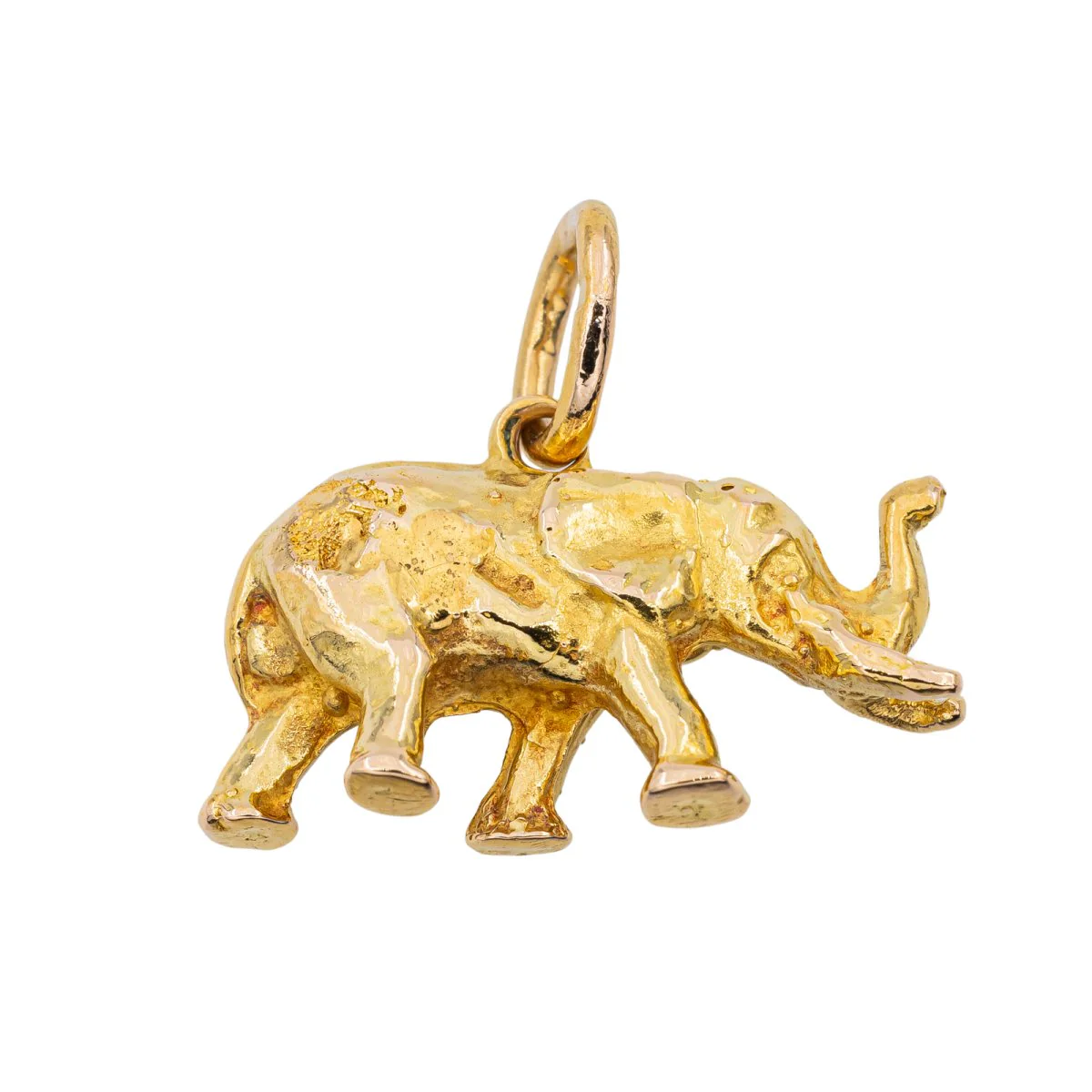 Pendentif élépjant en or jaune