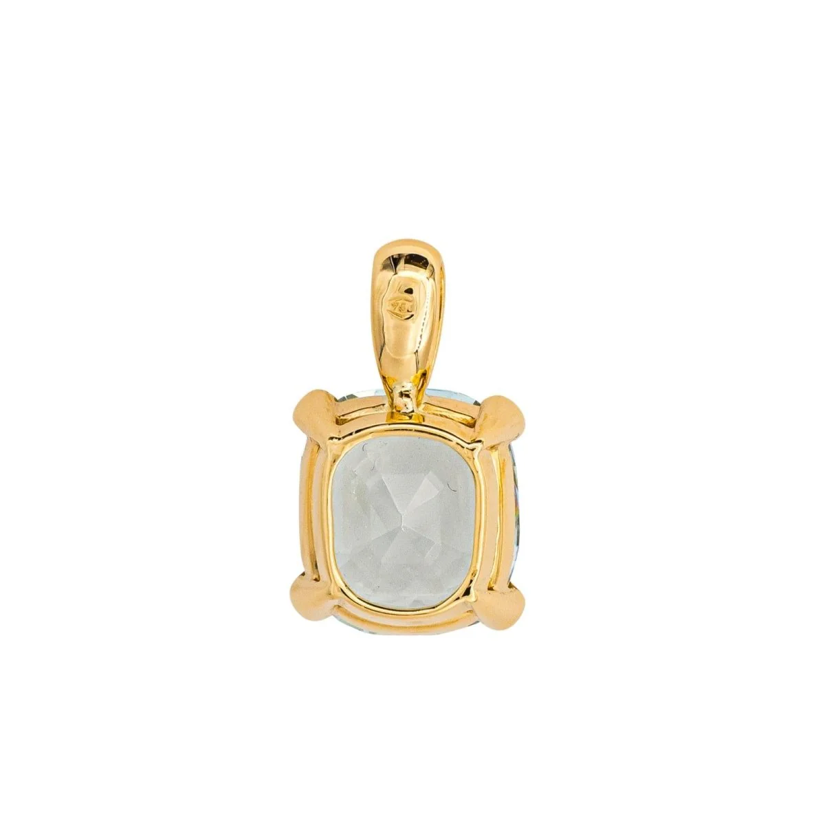Pendentif en or jaune et aigue-marine - Image 5