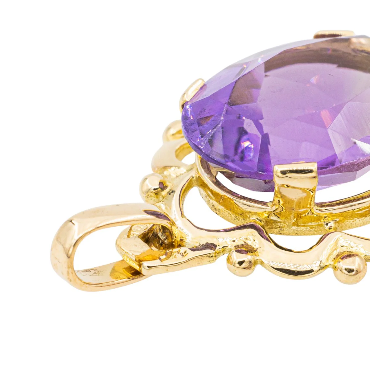 Pendentif en Or jaune et Améthyste - Image 6