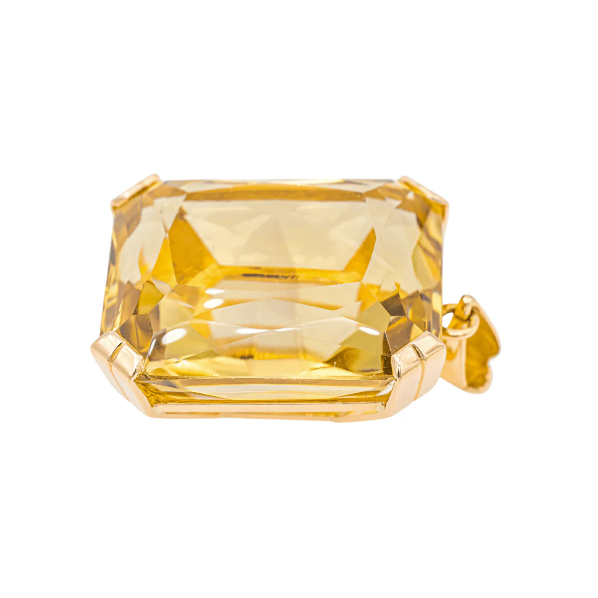 Pendentif en or jaune et citrine - Image 2