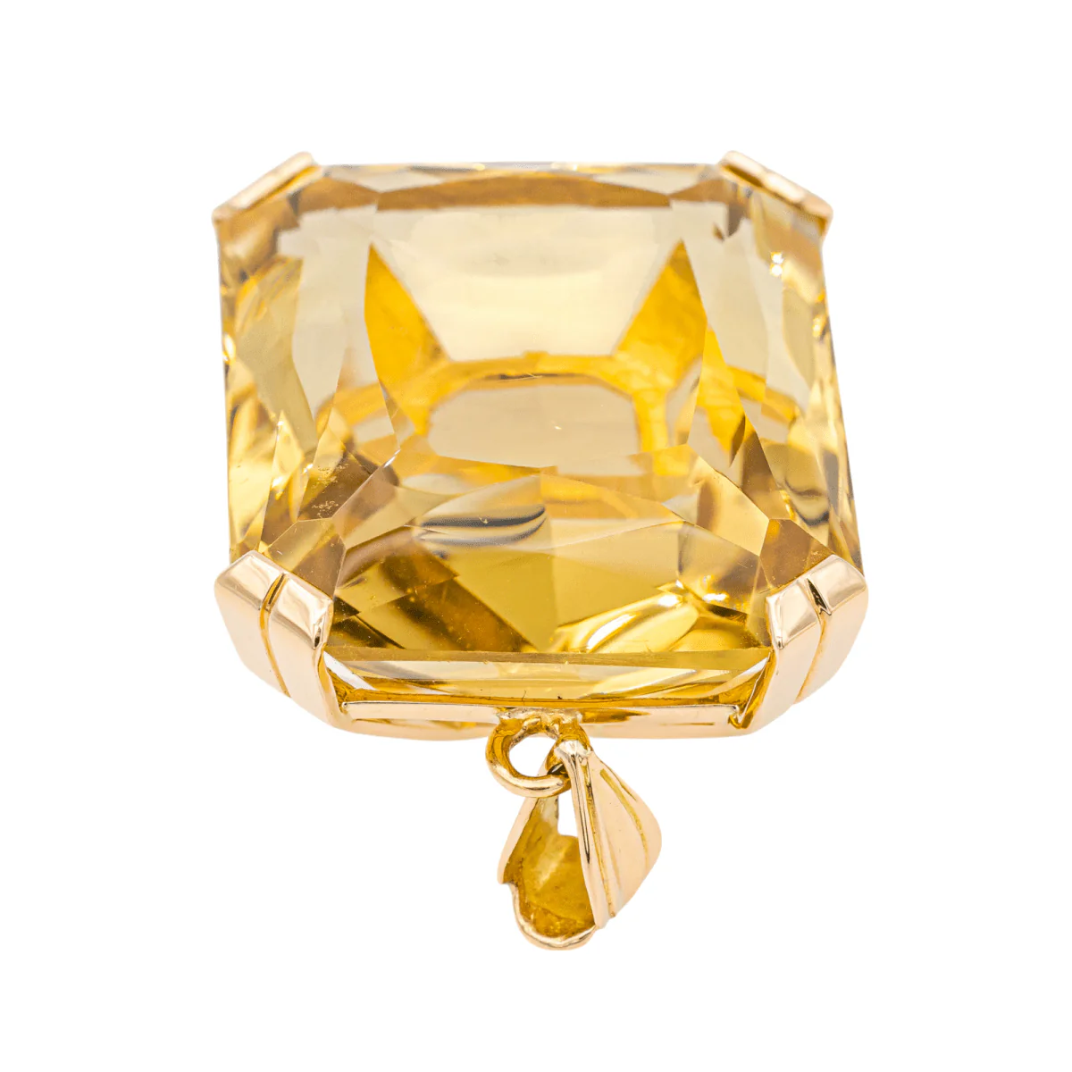 Pendentif en or jaune et citrine - Image 3