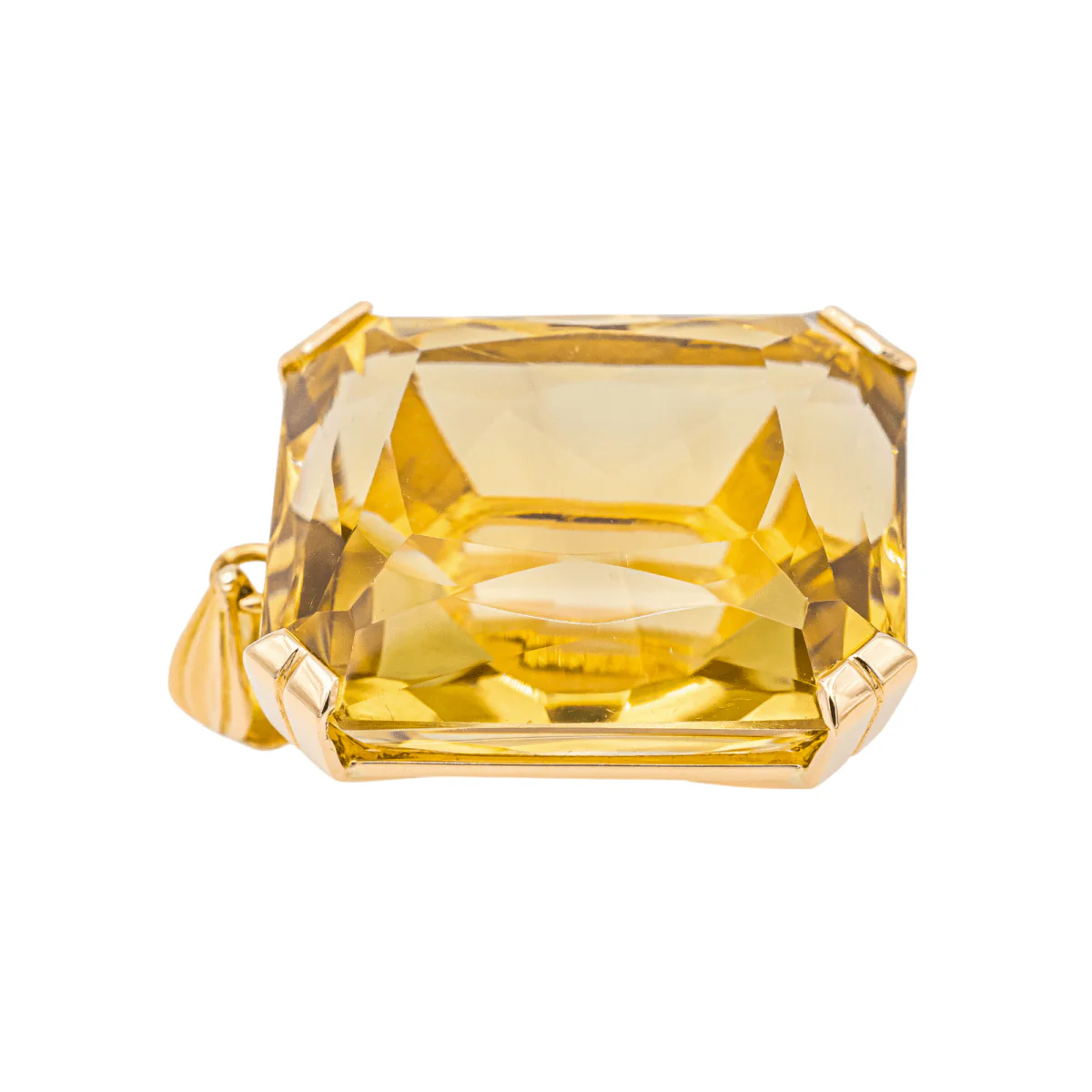 Pendentif en or jaune et citrine - Image 4