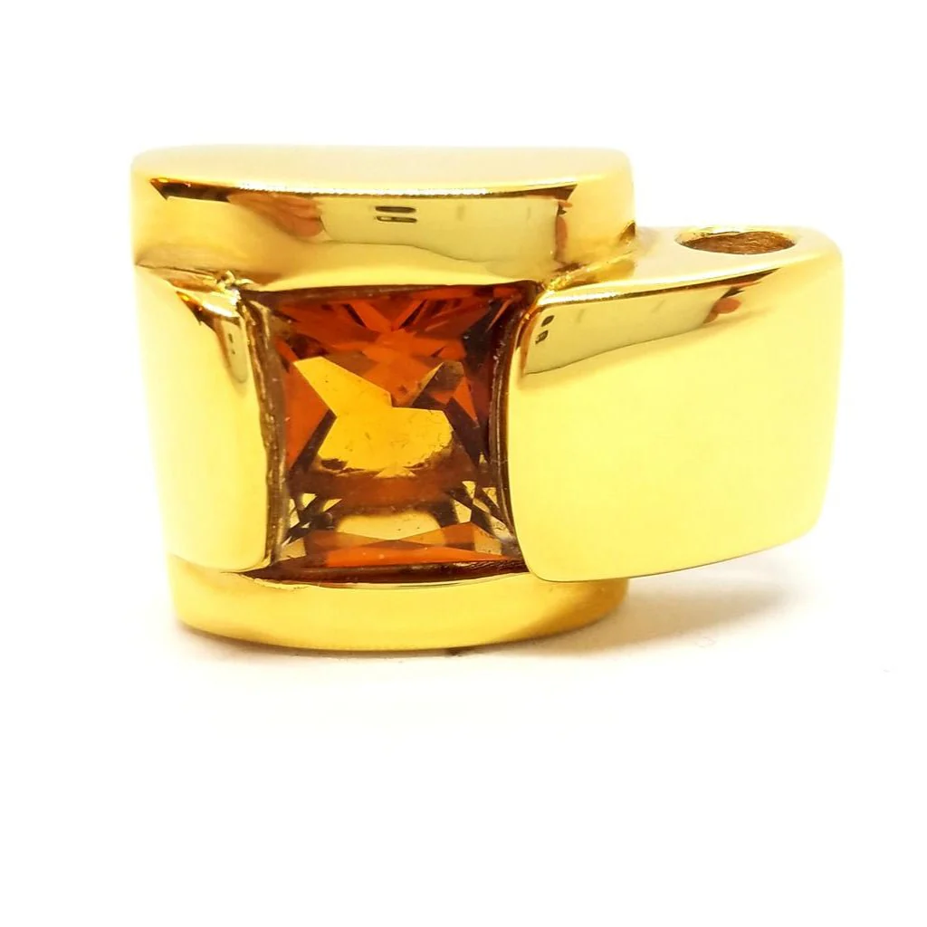 Pendentif en or jaune et citrine - Image 2