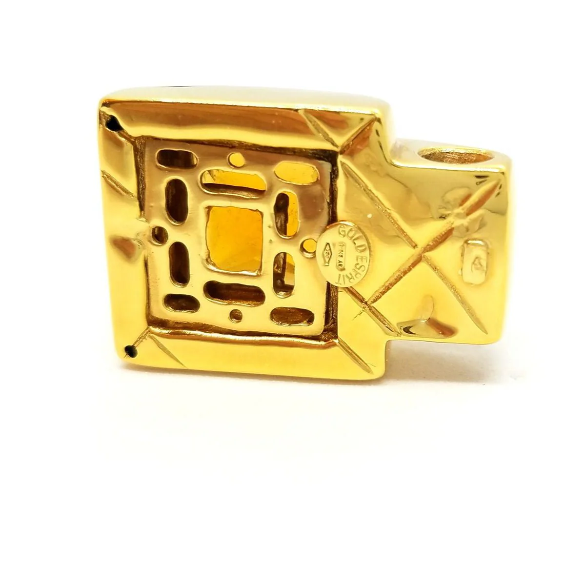 Pendentif en or jaune et citrine - Image 3