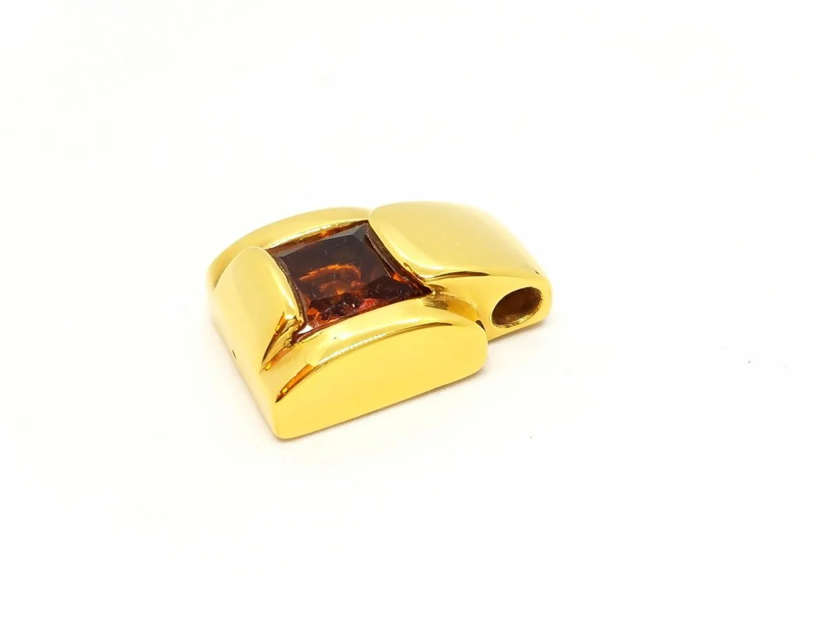 Pendentif en or jaune et citrine - Image 7