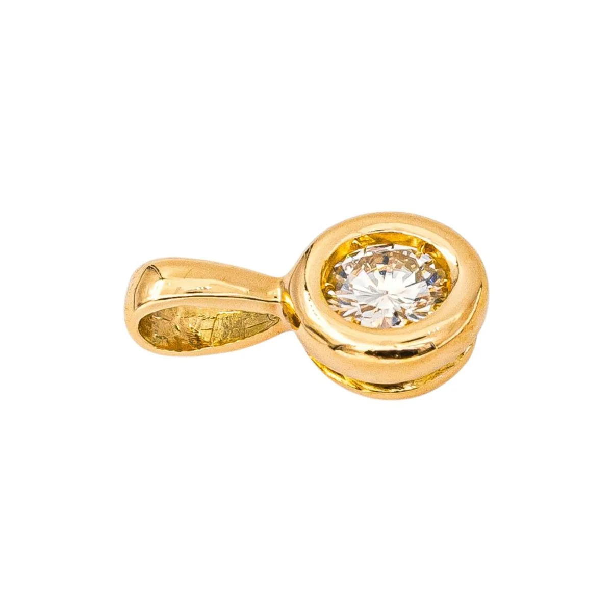 Pendentif en or jaune et diamant - Image 5