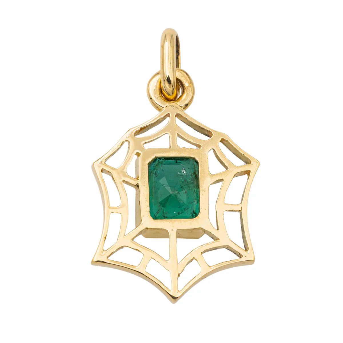 Pendentif Or jaune Emeraude - Image 4