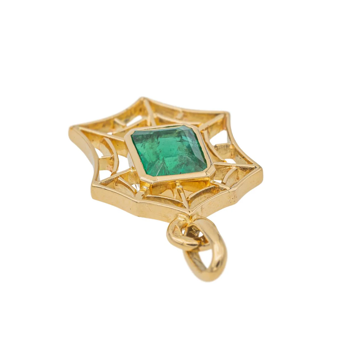 Pendentif Or jaune Emeraude - Image 5