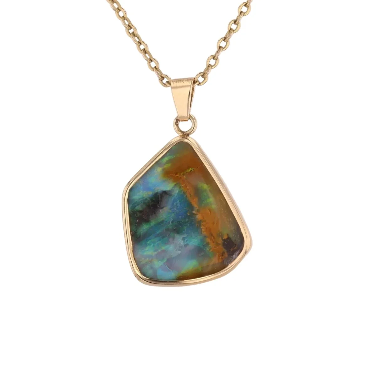 Pendentif en or jaune et opale - Image 3