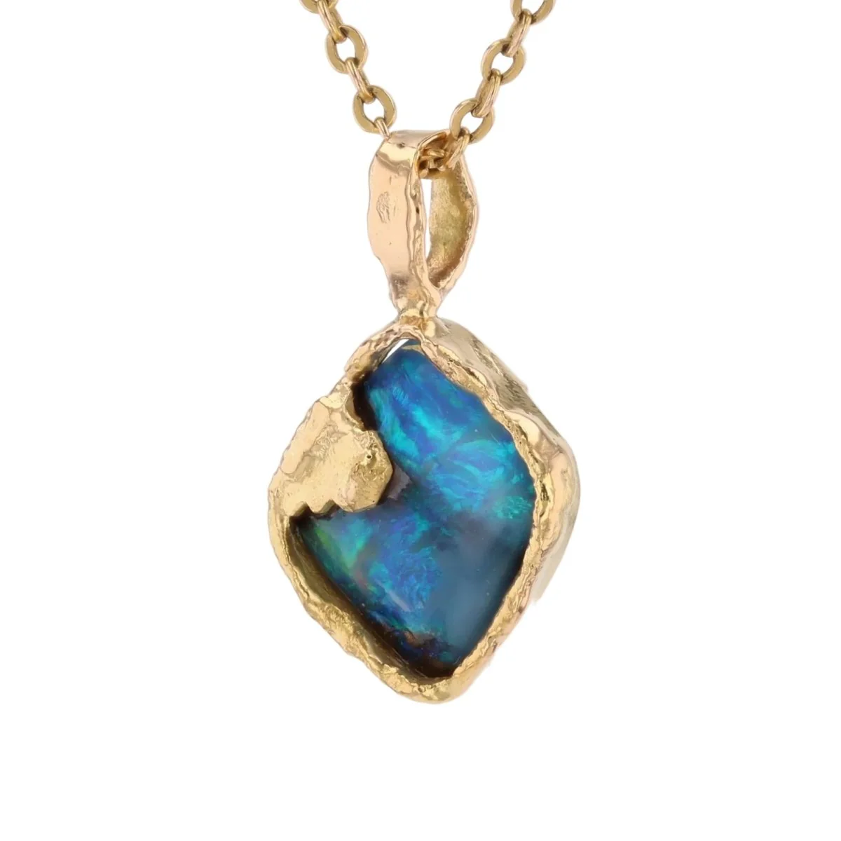 Pendentif en or jaune et opale - Image 4
