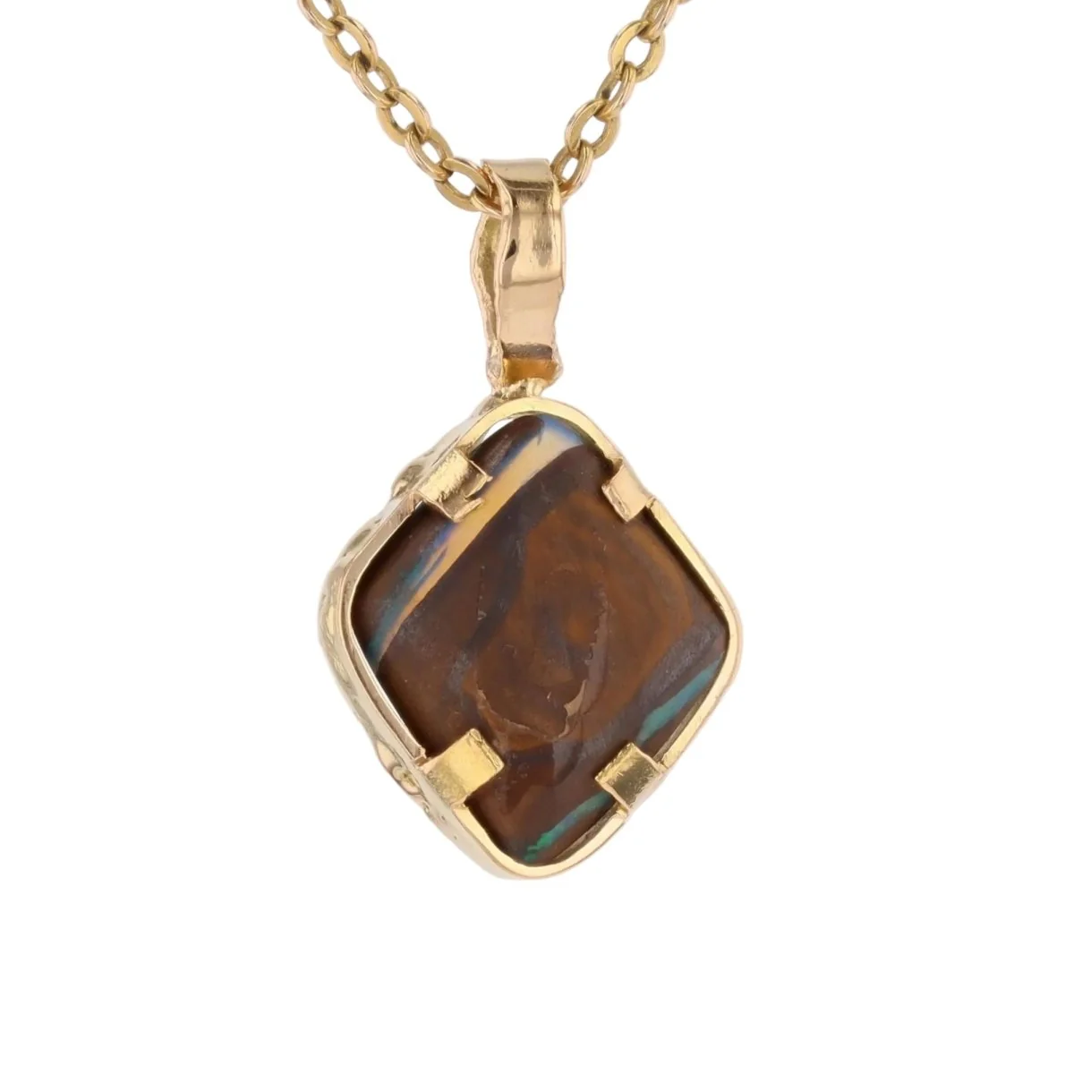 Pendentif en or jaune et opale - Image 5
