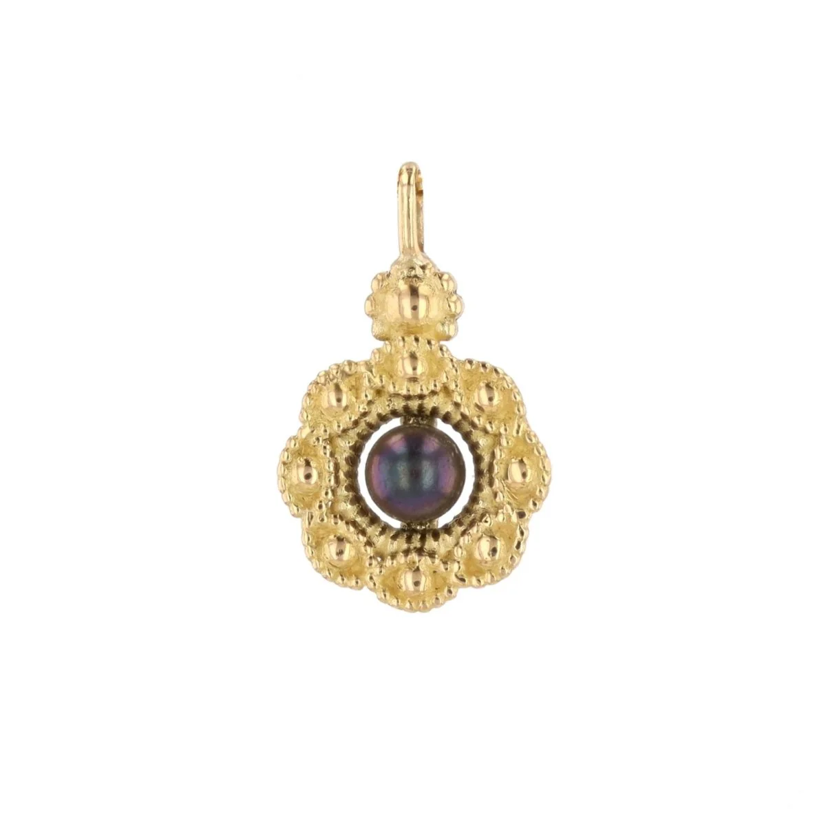 Pendentif en or jaune et perle