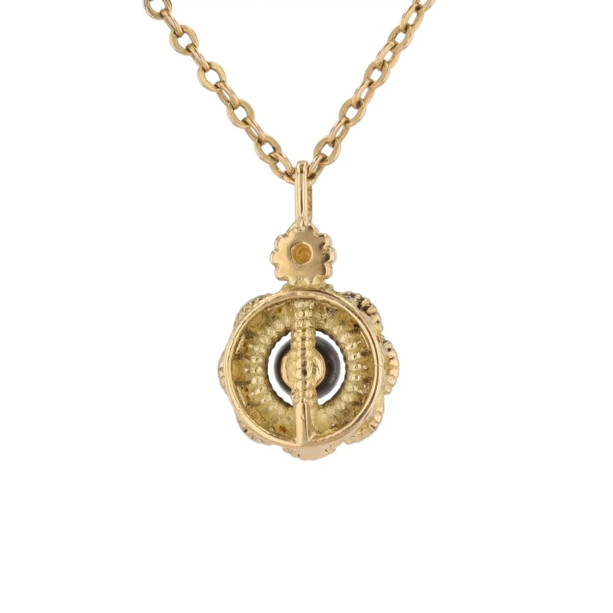 Pendentif en or jaune et perle - Image 4