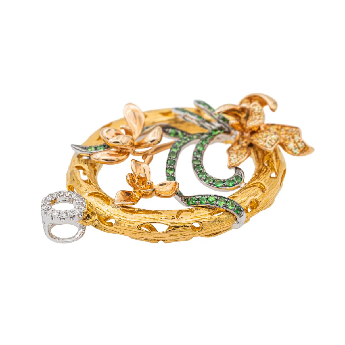Pendentif en or jaune et saphir - Image 2