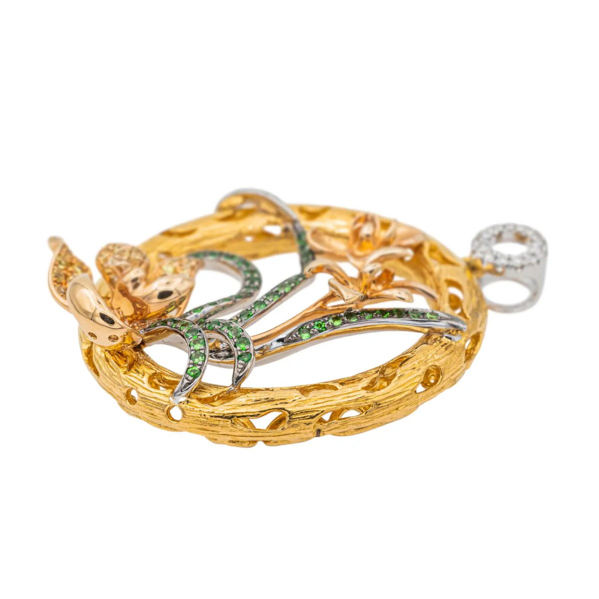 Pendentif en or jaune et saphir - Image 5