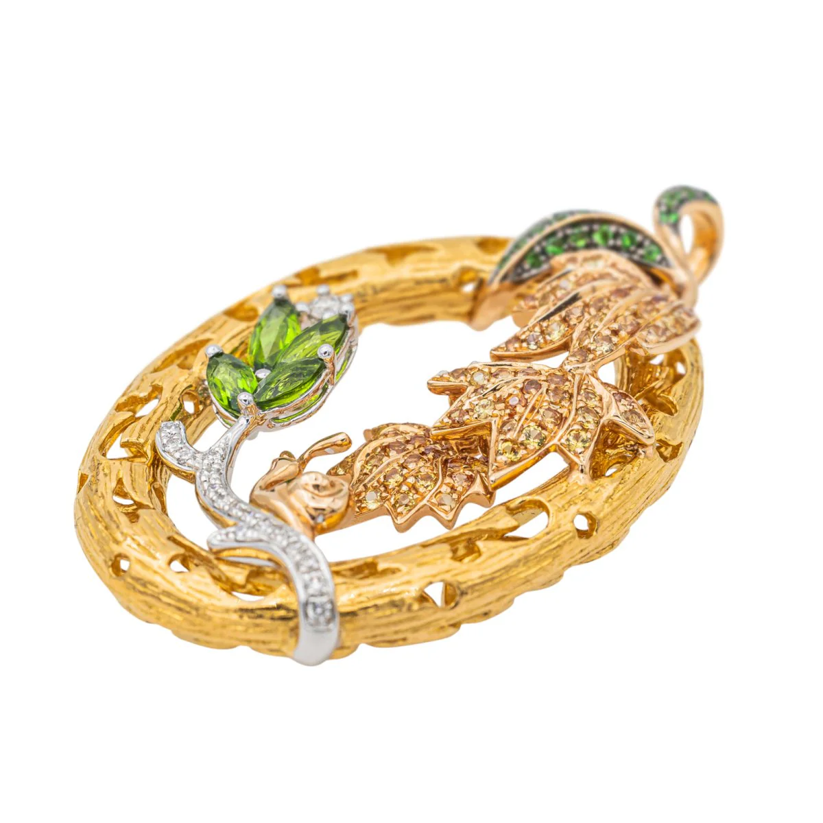 Pendentif Or jaune Saphir - Image 2