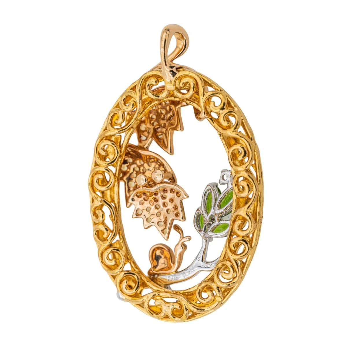 Pendentif Or jaune Saphir - Image 4