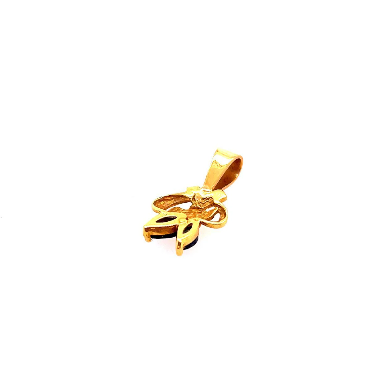 Pendentif Or Jaune Saphir - Image 2