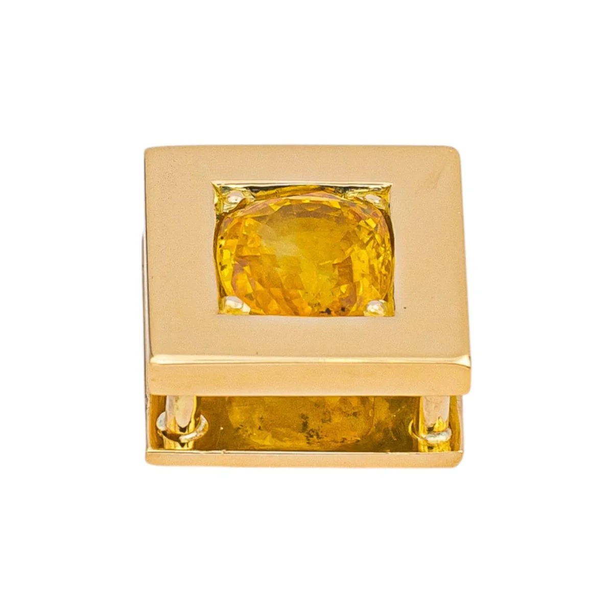 Pendentif en or jaune et saphir - Image 2