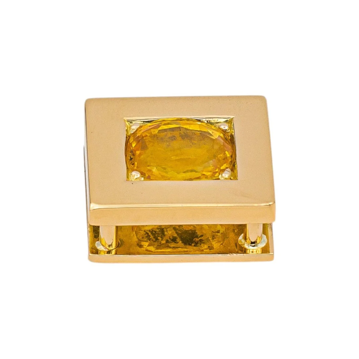 Pendentif en or jaune et saphir - Image 3