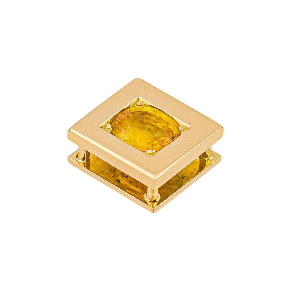 Pendentif en or jaune et saphir - Image 6