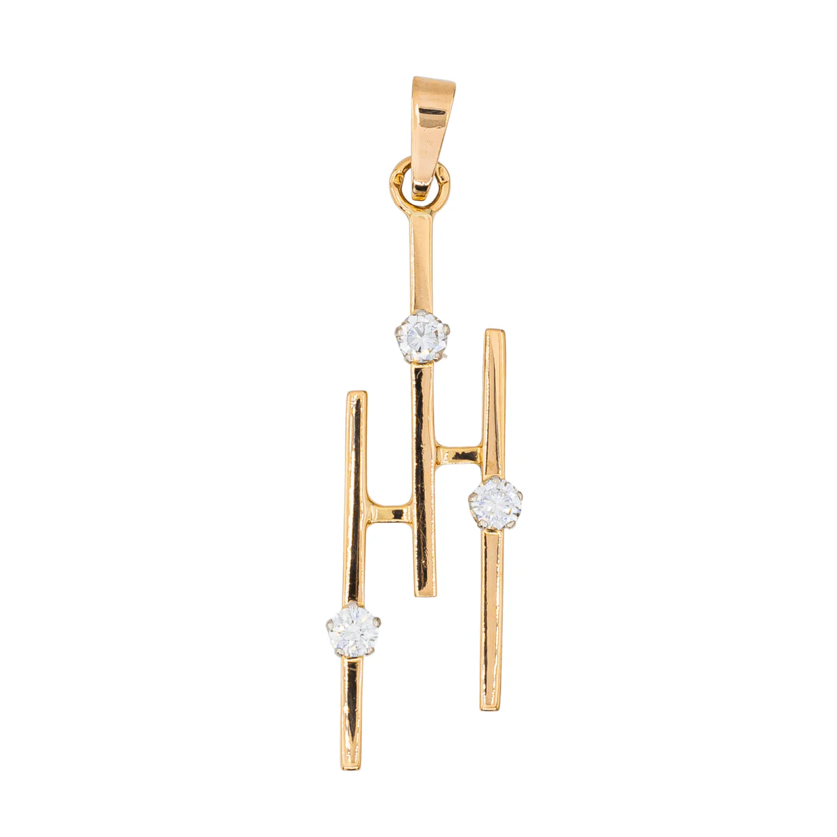 Pendentif en or rose et diamants