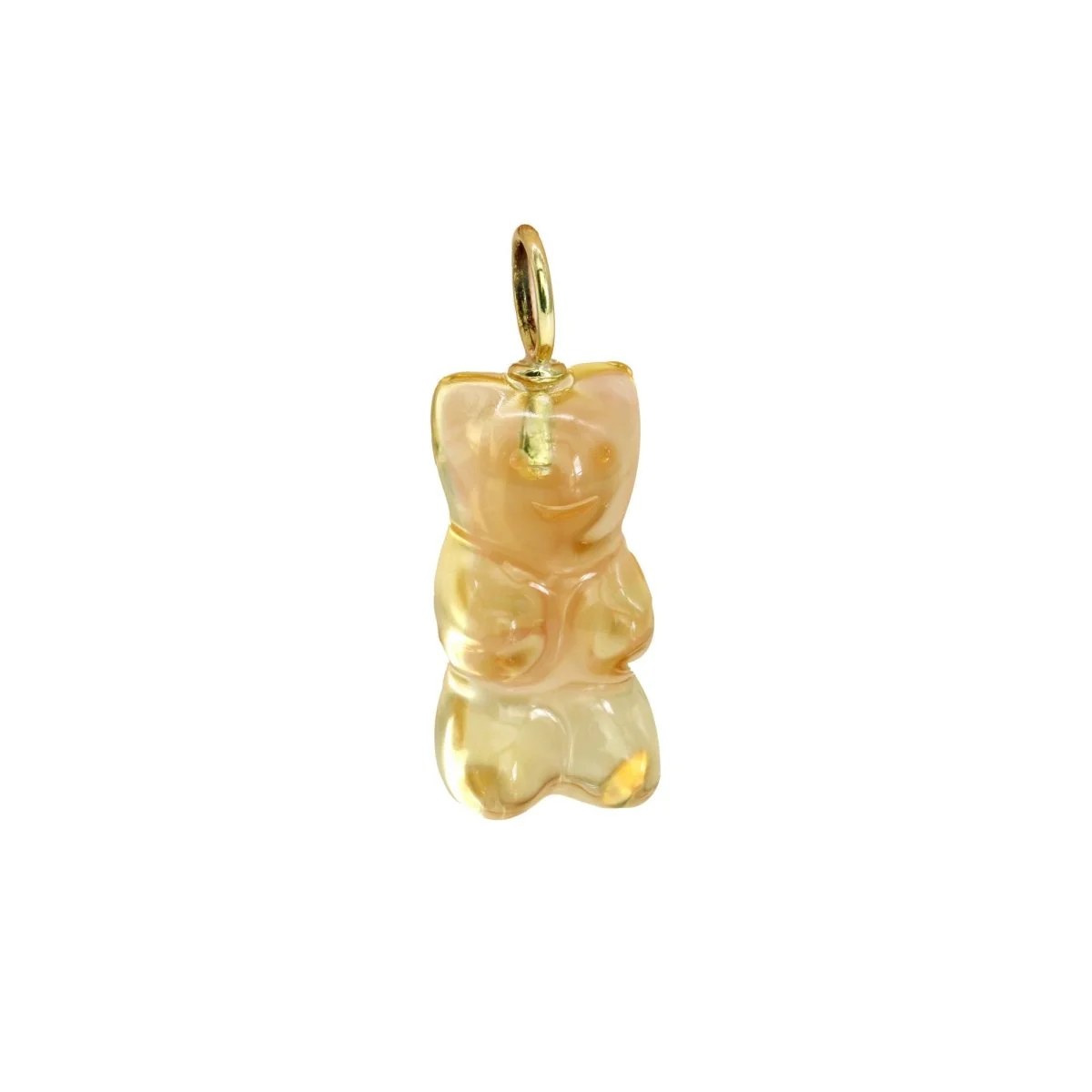 Pendentif en or jaune et citrine