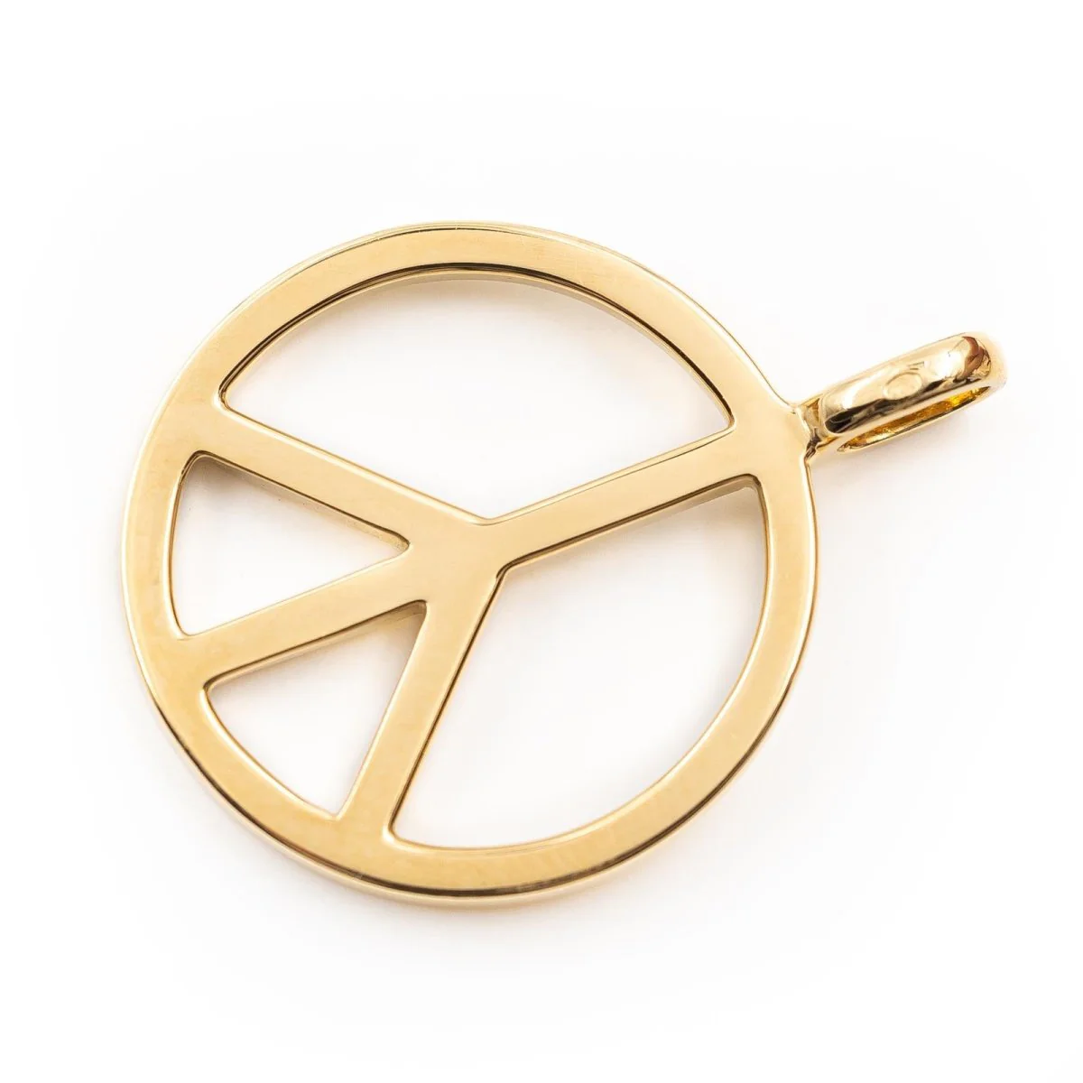 Pendentif Peace & Love en or jaune - Image 5