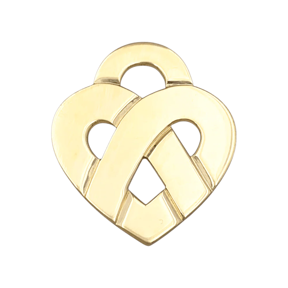 Pendentif POIRAY "Coeur Entrelacé" en or jaune