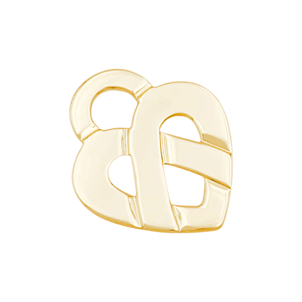 Pendentif POIRAY "Coeur entrelacé" en or jaune - Image 3