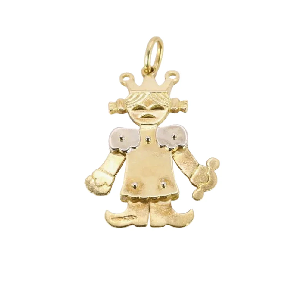 POMELLATO Pendentif Petite Reine articulé 2 ors diamants - Image 6