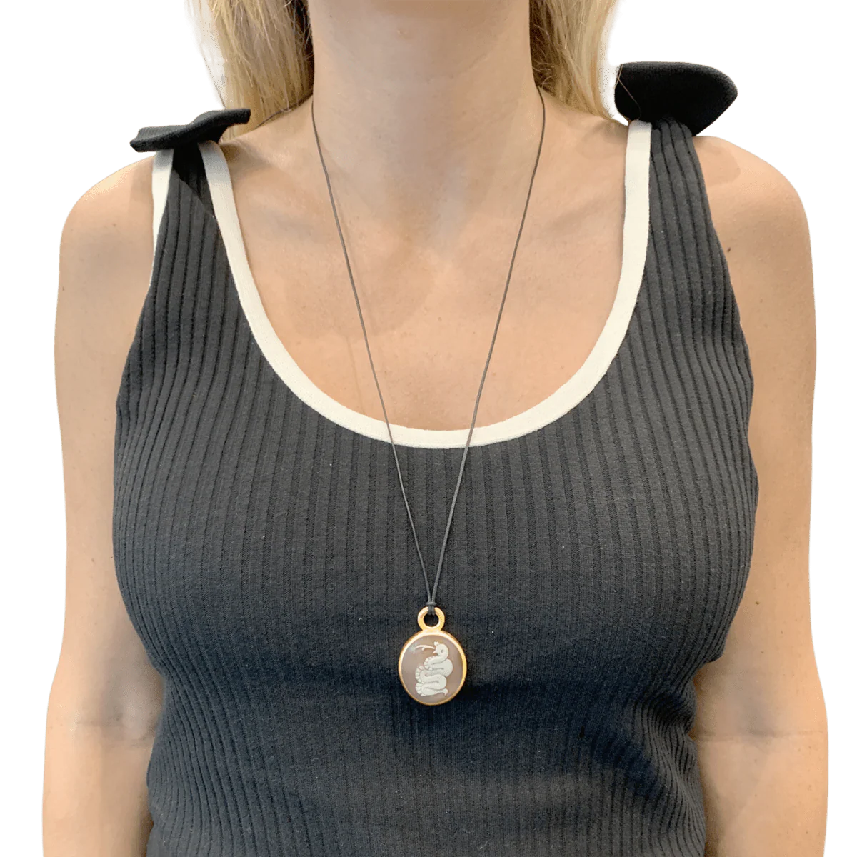 Pendentif POMELLATO "Eva" en or rose et camée - Image 2
