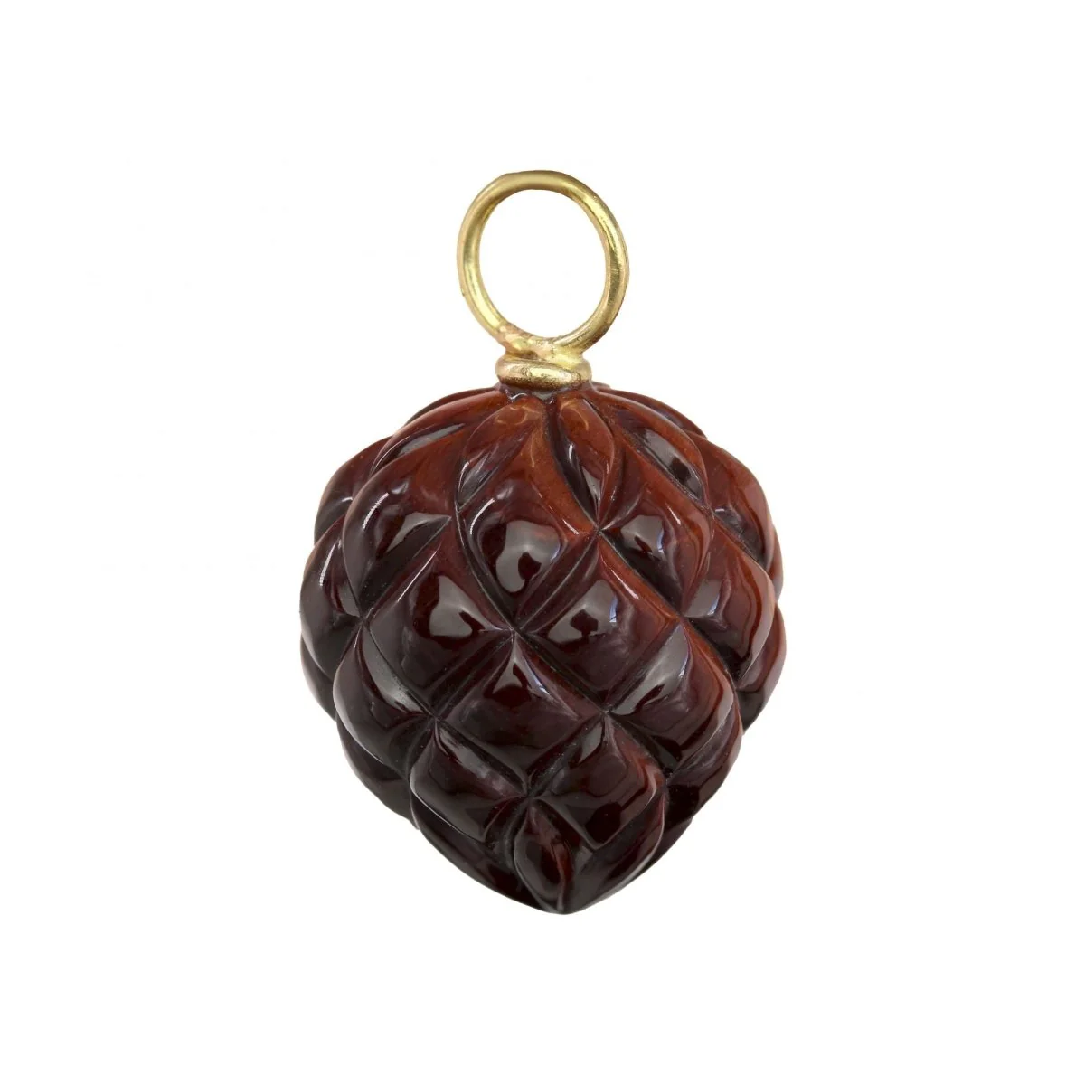 Pendentif en or jaune et oeil de tigre - Image 3