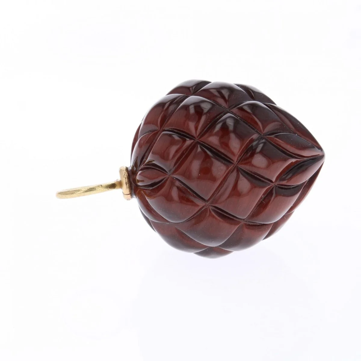 Pendentif en or jaune et oeil de tigre - Image 4