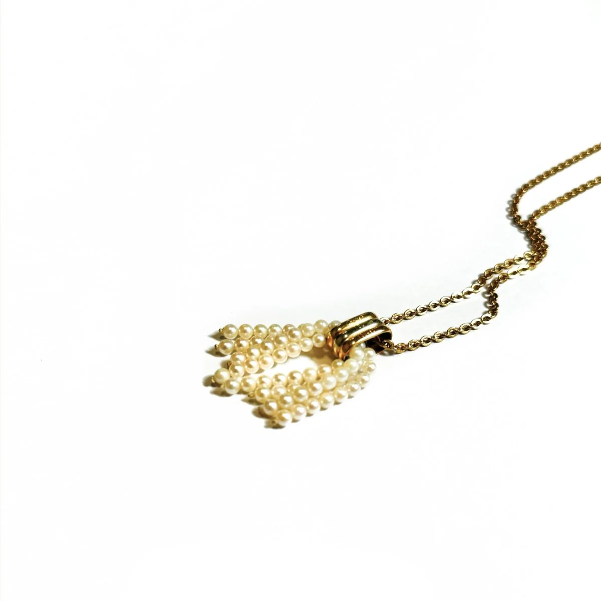 Pendentif en or jaune, or rose, or blanc et perles - Image 4