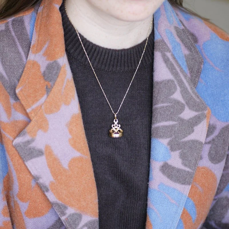 Pendentif  en or Jaune et améthyste - Image 10