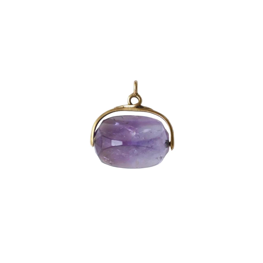 Pendentif en or jaune et améthyste - Image 3